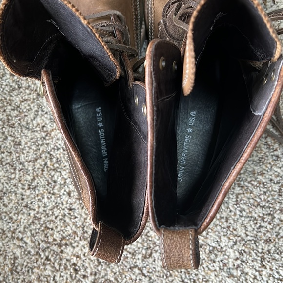 John Varvatos Brown Genuine Leather Boots Size:12M - Picture 4 of 7